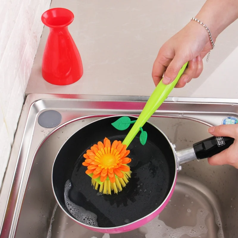 В виде подсолнуха многофункциональная Чистящая Щетка кухонная щетка для очистки