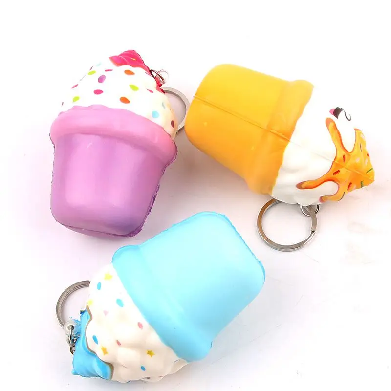 random color 1151 Забавные Squishe антистресс мягкие игрушки замедлить рост игрушка для снятия стресса, оригинальные и забавные игрушки гаджет анти-стресс Jumbo пончик брелоки «еда» - Цвет: random color 1151