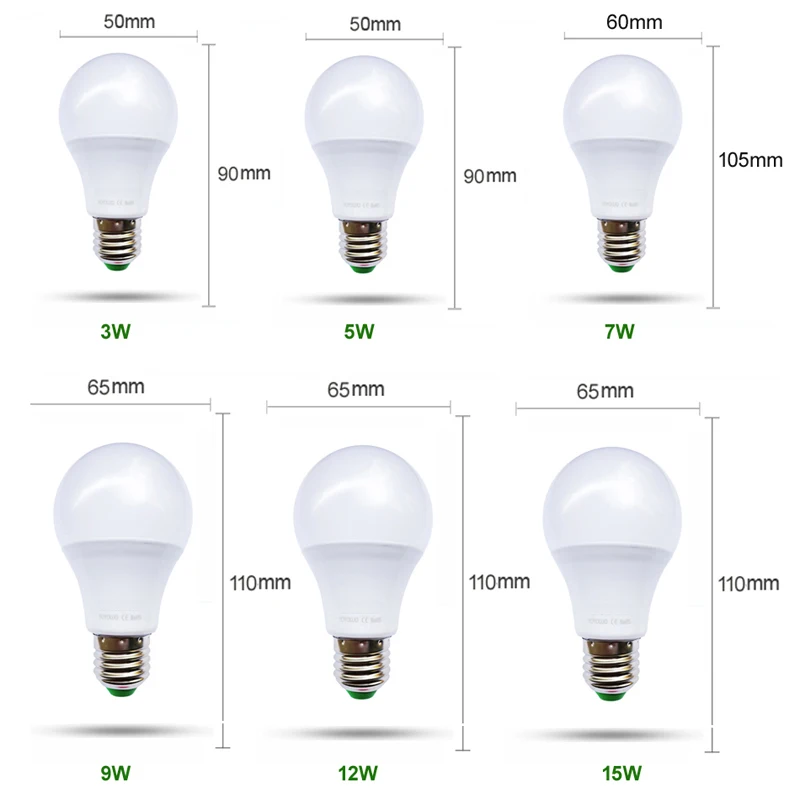 Высокое качество светодиодный светильник E27 светодиодный лампы B22 85-265V 3W 5W 7W 9W 12W Лампада светодиодный светильник SMD2835 люстра светильник s Bombillas Lamparas светодиодный