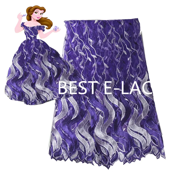 Африканский Кружевной Ткани 2017 Вышитые Нигерийские Шнурки Ткань Свадебный