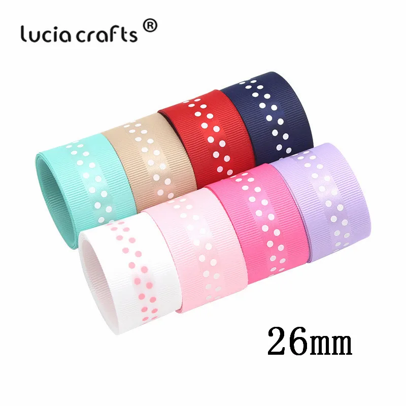 040054273 Mix styles Распродажа! Lucia crafts, 8 ярдов, много вариантов, с принтом, Корсажная/атласная лента, бант, сделай сам, для шитья, материалы ручной работы, аксессуары S0202 - Цвет: 040054273 Mix styles