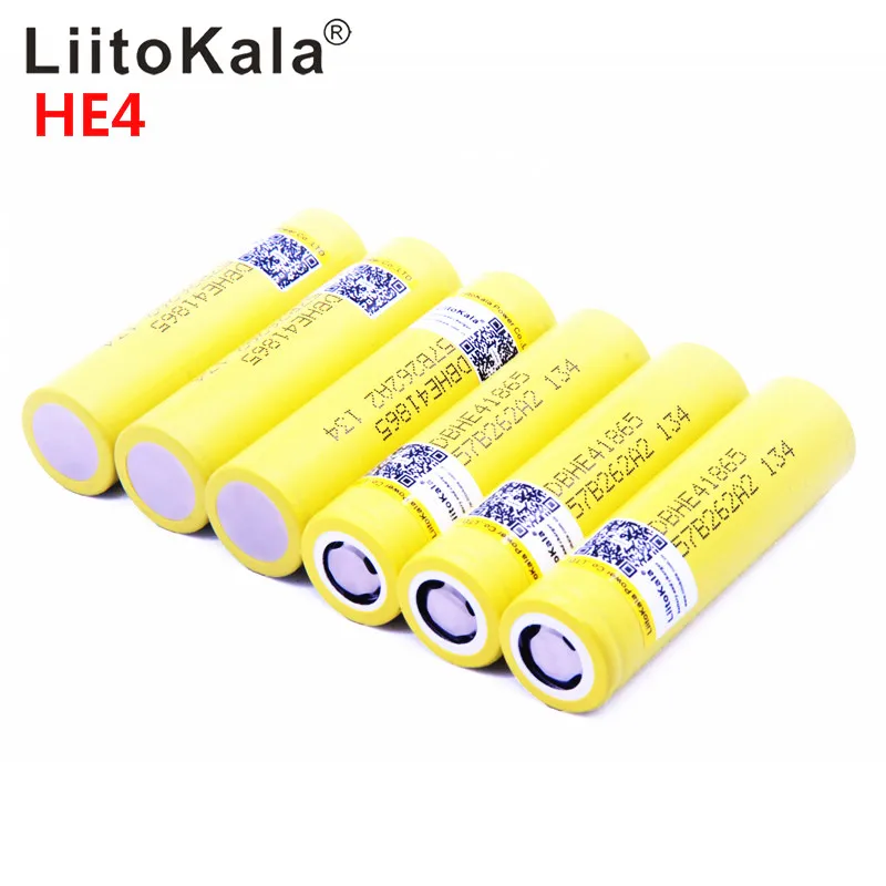 Аккумуляторная литий-ионная батарея LiitoKala HE4 18650 3 6 В 2500 мА · ч | Электроника