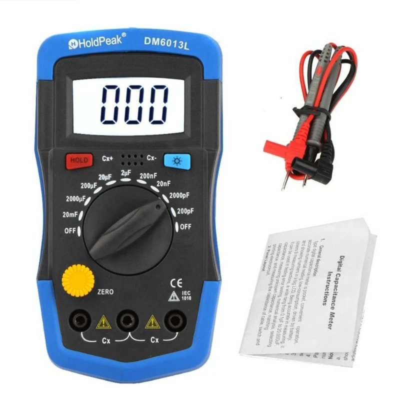 AIMOMETER Ручной цифровой измеритель емкости тестер конденсатора емкость