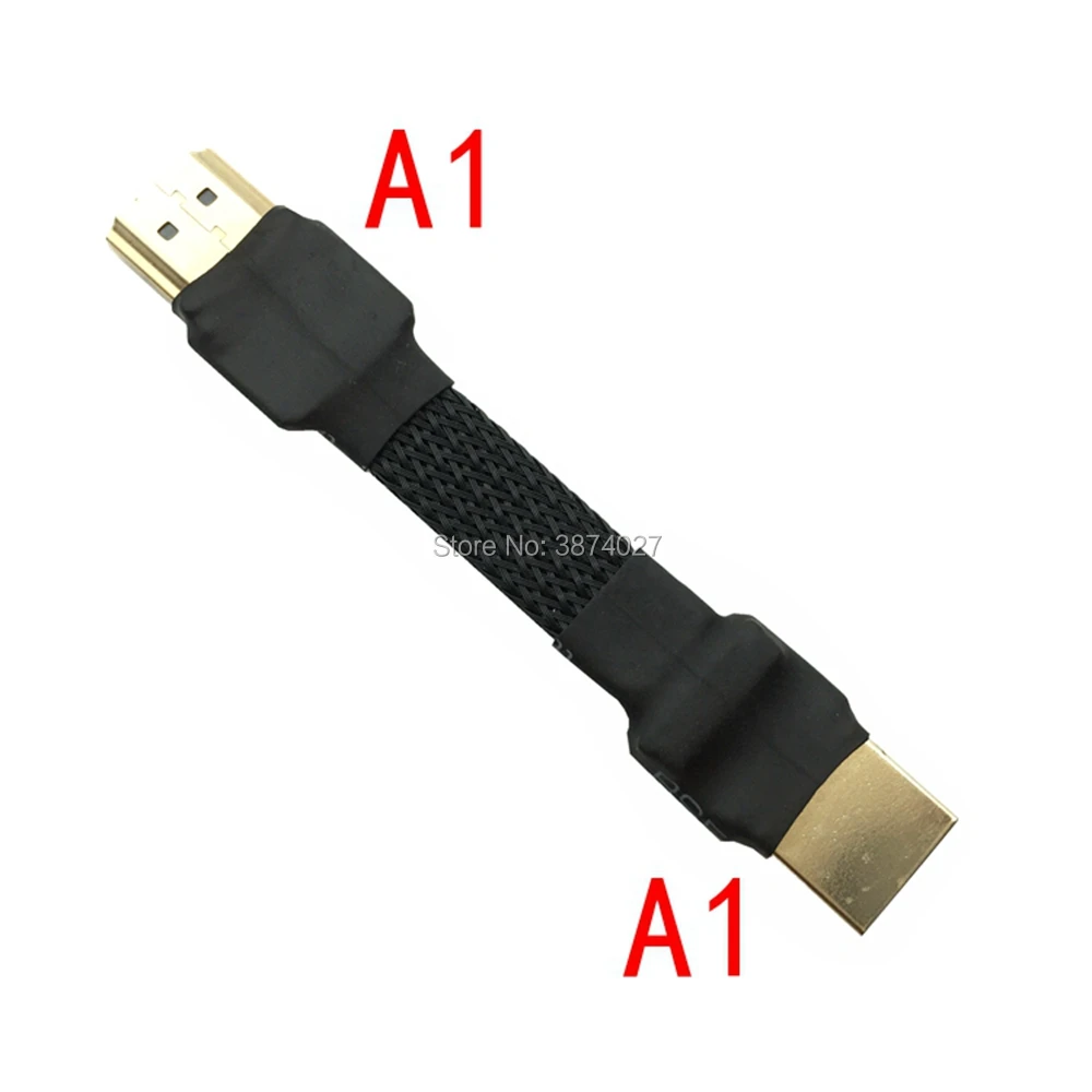 A1 HDMI Mini HDMI Micro HDMI 2,0 кабель конвертер угол 5/10/15/20/30/50/cm для PC AV HDTV lcd FPV FFC 3D