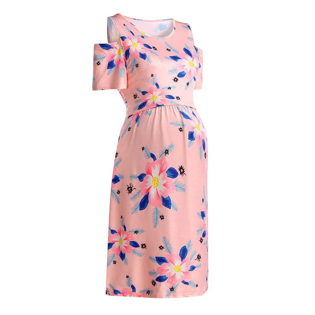 SAGACE платье для беременных будущих мам с цветочным принтом кормления грудью