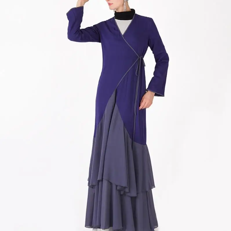 As Pictured Dress Новая абайя Турция Дубай мусульманский хиджаб платье кафтан Рамадан Абая для женщин Jilbab кафтан Tesettur Elbise турецкая исламская одежда - Цвет: As Pictured Dress