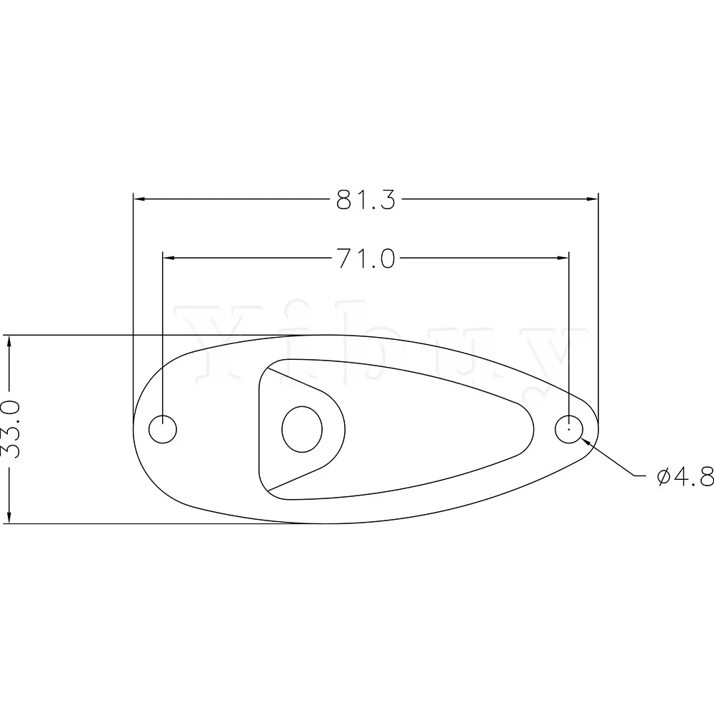 

Yibuy Golden Output Jack Socket Plate for Electric Guitar