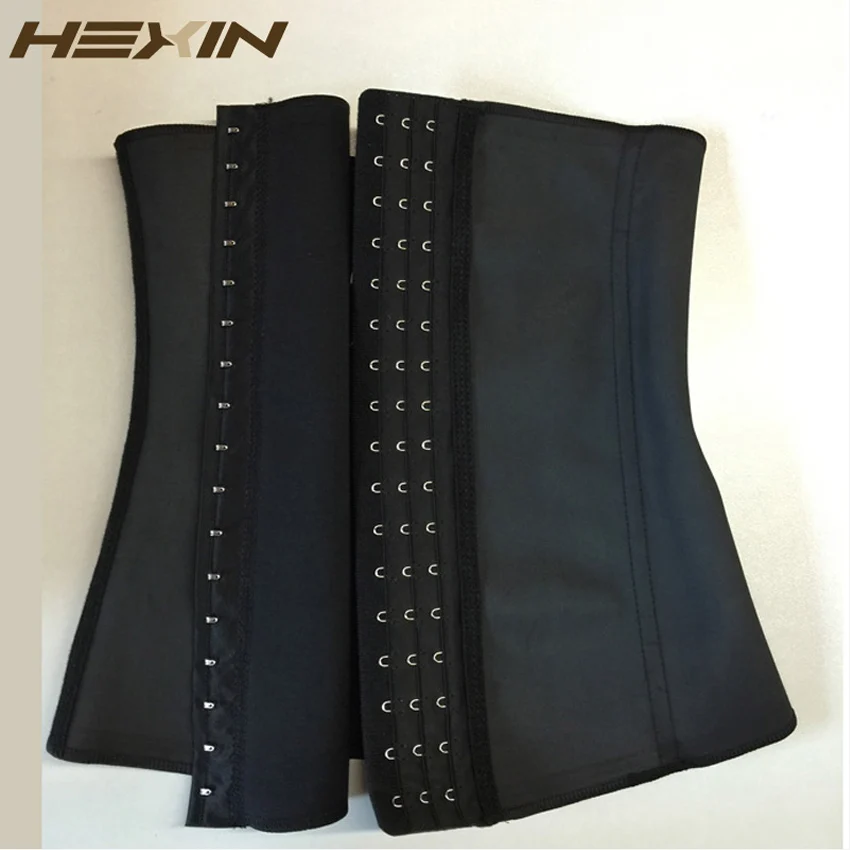 HEXIN 9 стальных костей 100% латексный корсет для талии сексуальный женский коррекции