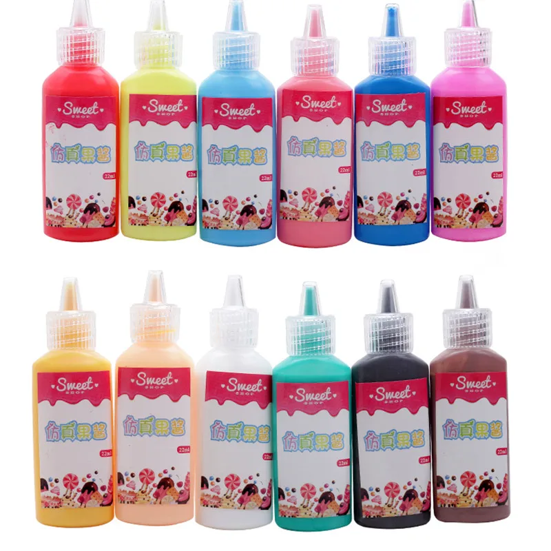 Цвет Фул смолы моделирование мороженое Игрушечные лошадки гель mix для создания