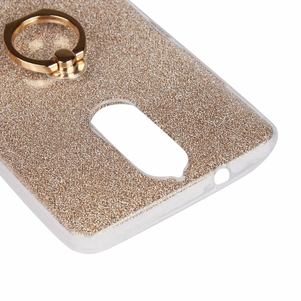 Для Lenove K5 Примечание Bling Блестящая обувь с металлическим украшением кольцо Стенд