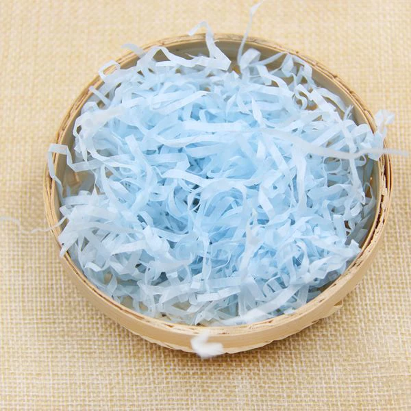 Light Blue 100 г бумажная рафия измельченные морщинистые конфетти сухой соломы DIY подарки коробка наполнения Материал Поставки Свадьба/День рождения украшения - Цвет: Light Blue
