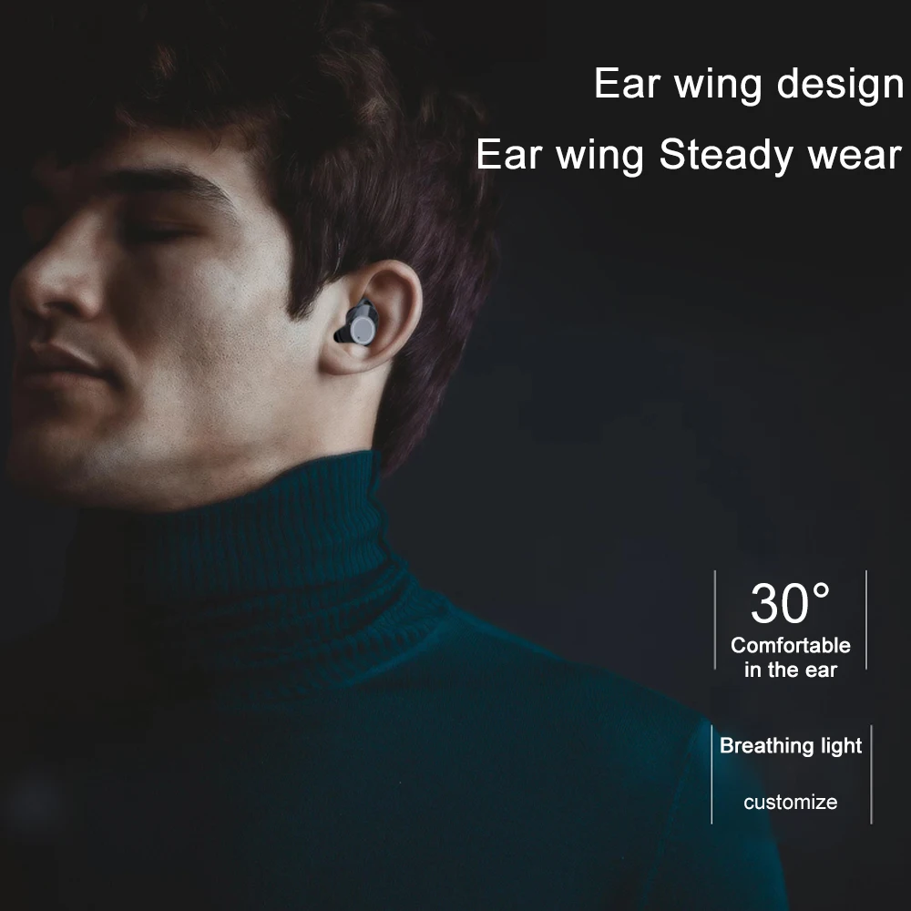 СПЦ X8 беспроводной наушники Bluetooth 5,0 Touch управление водостойкий Спорт Одежда заплыва Стерео звуки наушники с микрофоном для IPhone 8