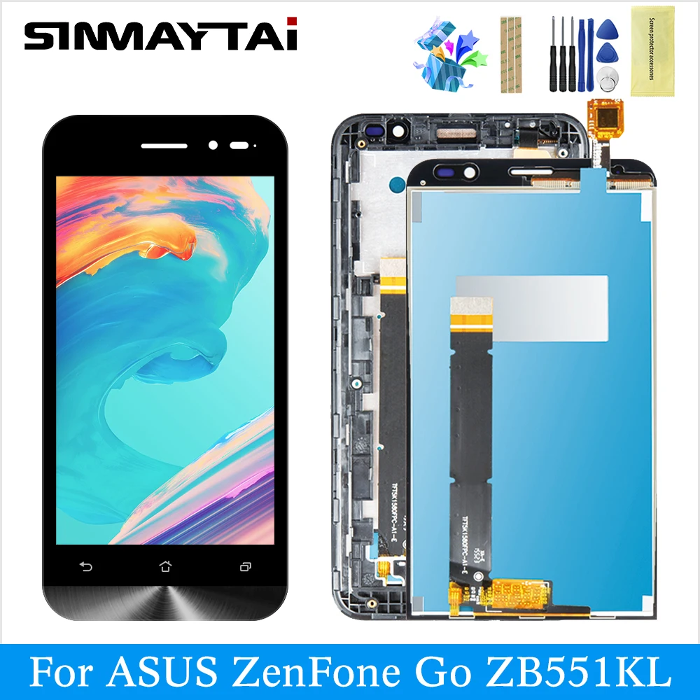 ЖК дисплей для Asus Zenfone Go TV ZB551KL X013DB цифровой преобразователь сенсорного экрана в