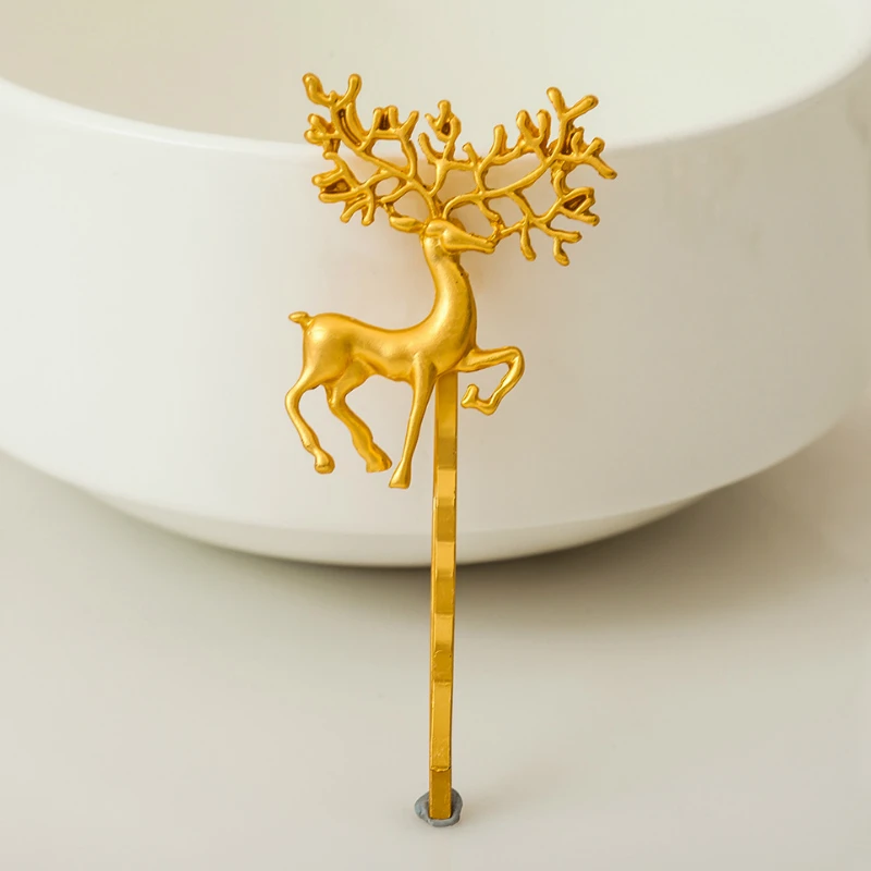 1Pc Animals Bird Deer Fashion Hair Accessories for Women Modern Stylish Gold Sliver Hair Clips Bun Maker Make Hair Styling Tool