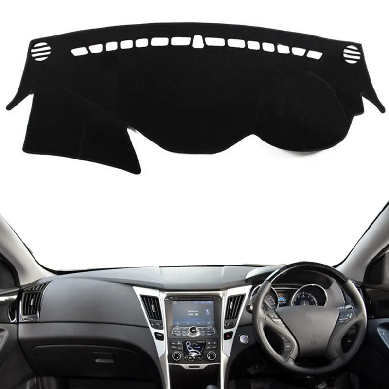 Для Hyundai Sonata 2011 2012 2013 2014 приборной панели автомобиля Крышка Тире коврик интерьер