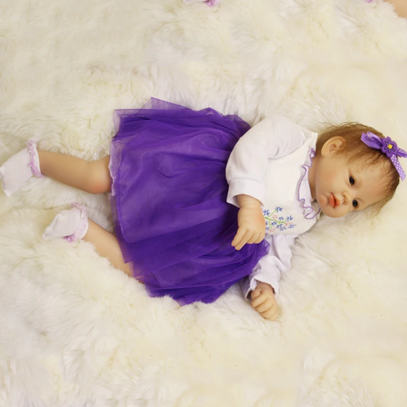 50 см силиконовые куклы reborn baby Sleeping дешевые виниловые для новорожденных принцесс
