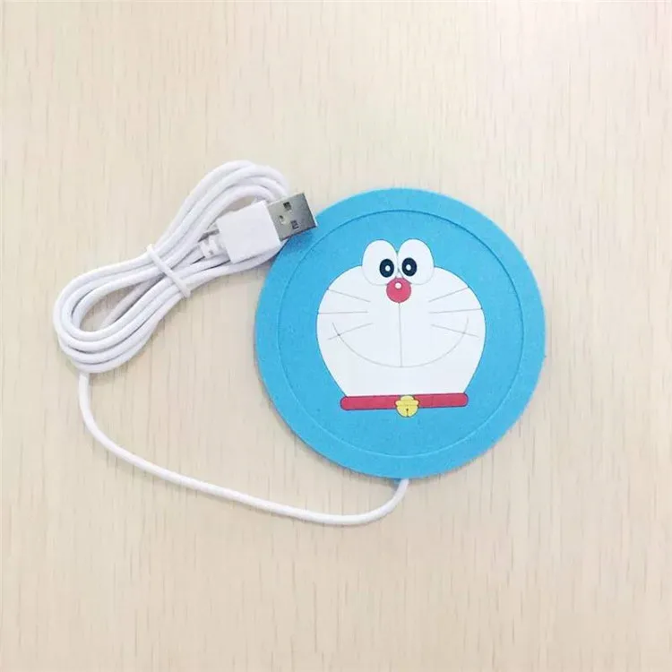 Стильная футболка с изображением персонажей видеоигр 5В USB грелка силиконовый тепла в солнечном нагревателе для молока Чай Кофе Кружка Горячие напитки чашка коврик, кухонные инструменты обогреватель