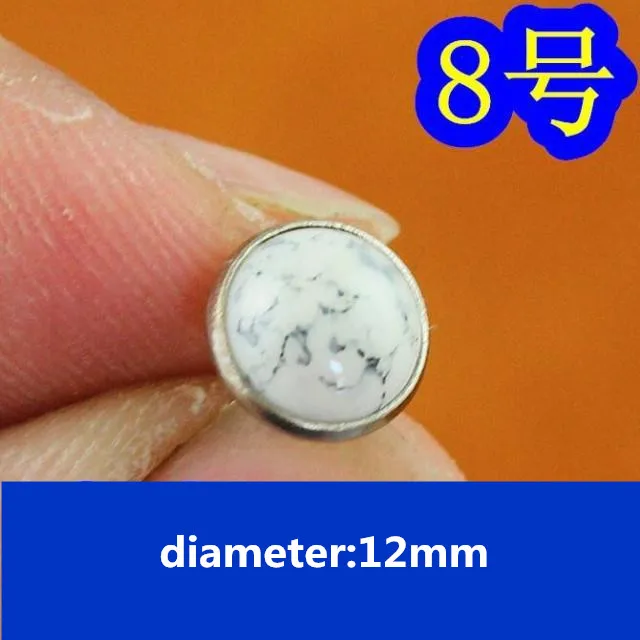 8 50 шт. 8,5 мм полукруглые цветные бирюзовые заклепки DIY металлические заклепки панк для обуви сумки джинсы одежда ремесла поставки ремень винт - Цвет: 8
