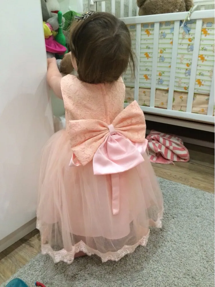 Новинка 2016 года платье с цветочным узором для девочек розовое принцессы