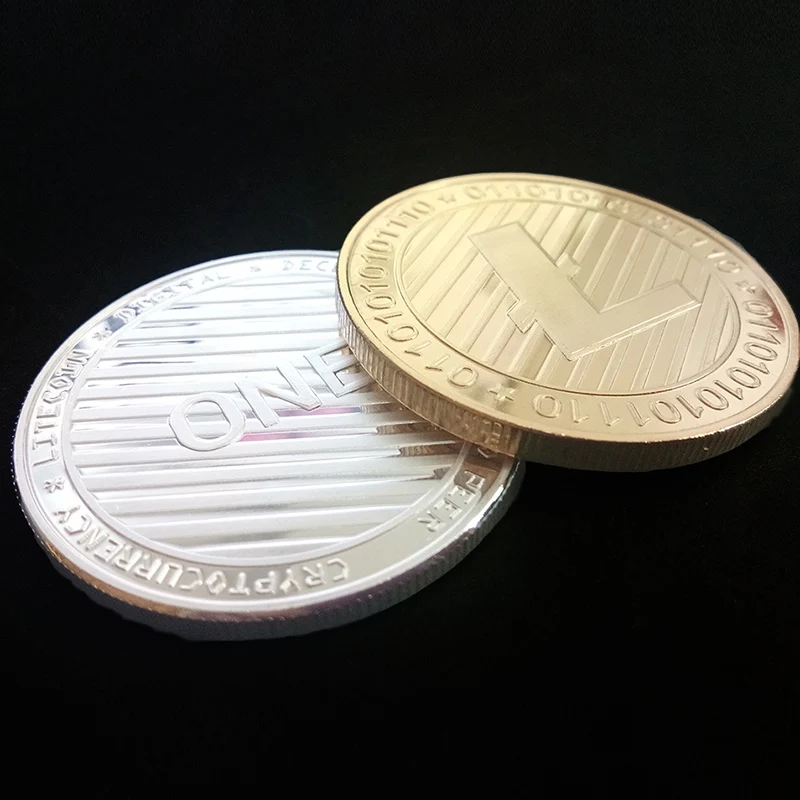 Новинка 2019 коллекционные монеты LTC виртуальная цифровая Биткоин тисненая