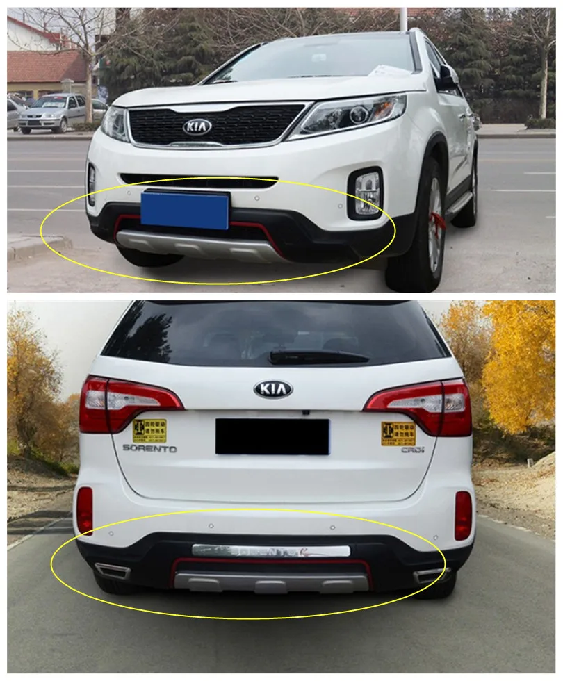 Автомобильный бампер для KIA Sorento 2013 2014 Высококачественная Новая защитная