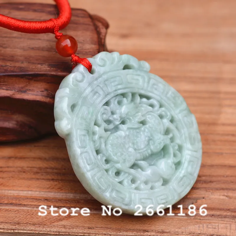 Подвеска Из Натурального Риса белая жадеита Каменная Резная подвеска китайский