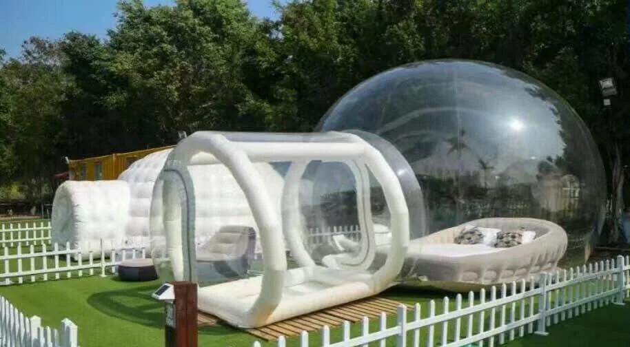 Надувная прозрачная палатка для кемпинга на открытом воздухе Новинка 0 8 мм