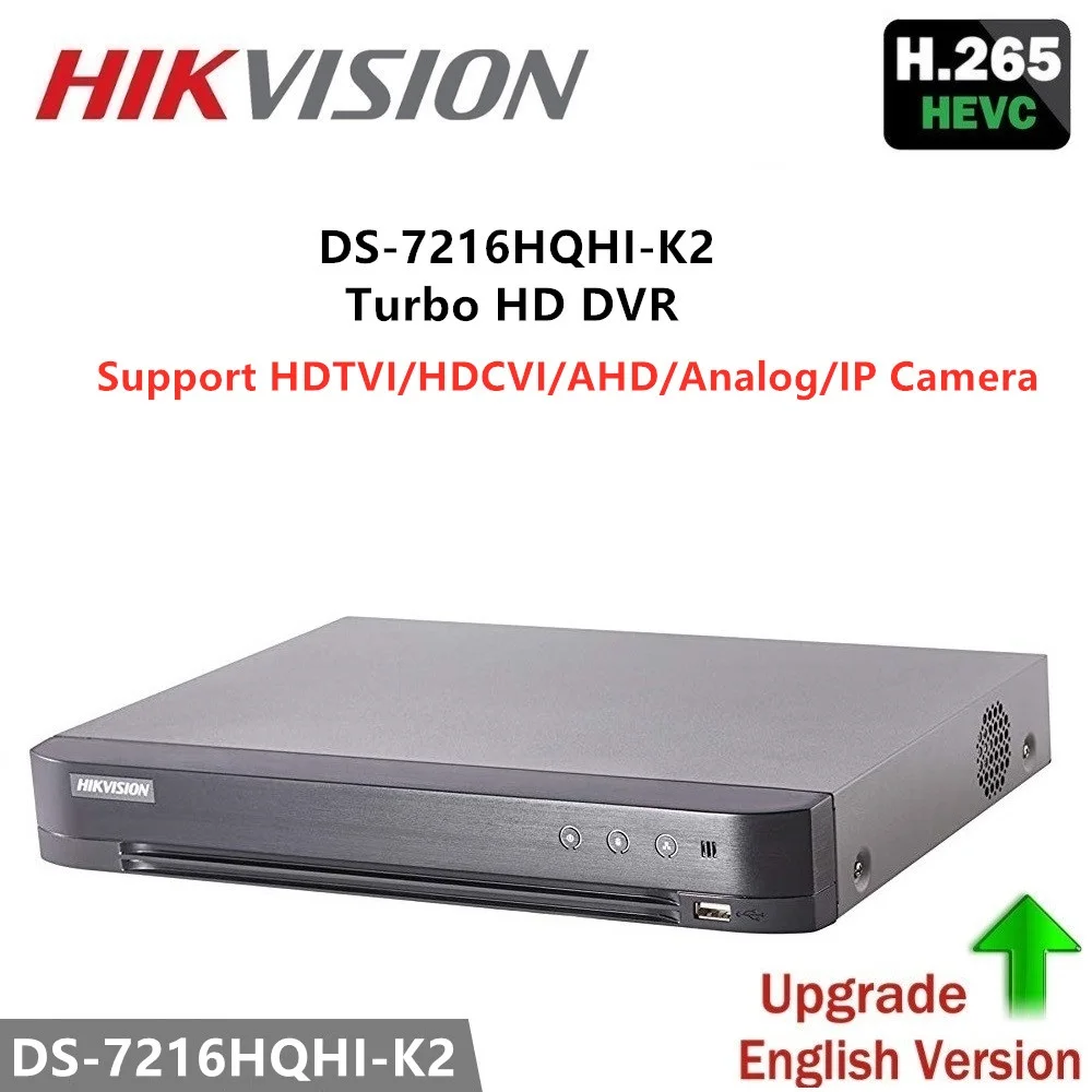 Hikvision видео наблюдение DS 7216HQHI K2 турбо HD DVR 4MP lite разрешение для записи само