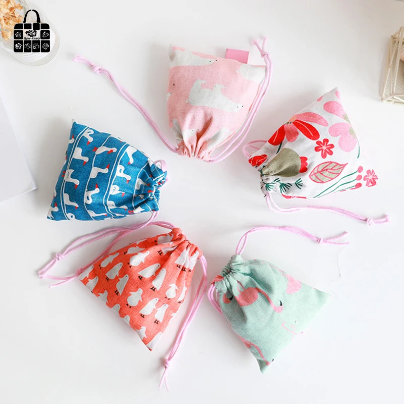 1 шт. красивый Многоцветный хлопковый тканевый мешок для сбора пыли одежда