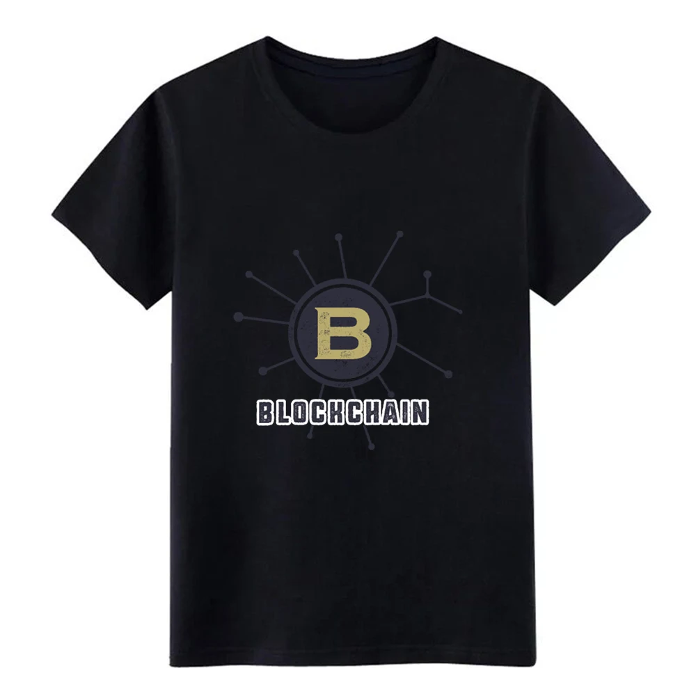 Мужская футболка с блокчейном биткоином S XXXL винтажная забавная Повседневная