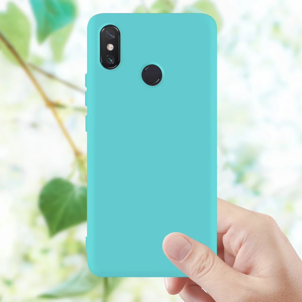 Матовый мягкий чехол из ТПУ для Xiaomi Mi 8 Lite Max3 Mix 3 A2 A1 6X 5X Pocophone F1 Mi6 Mi8 SE Play силиконовый