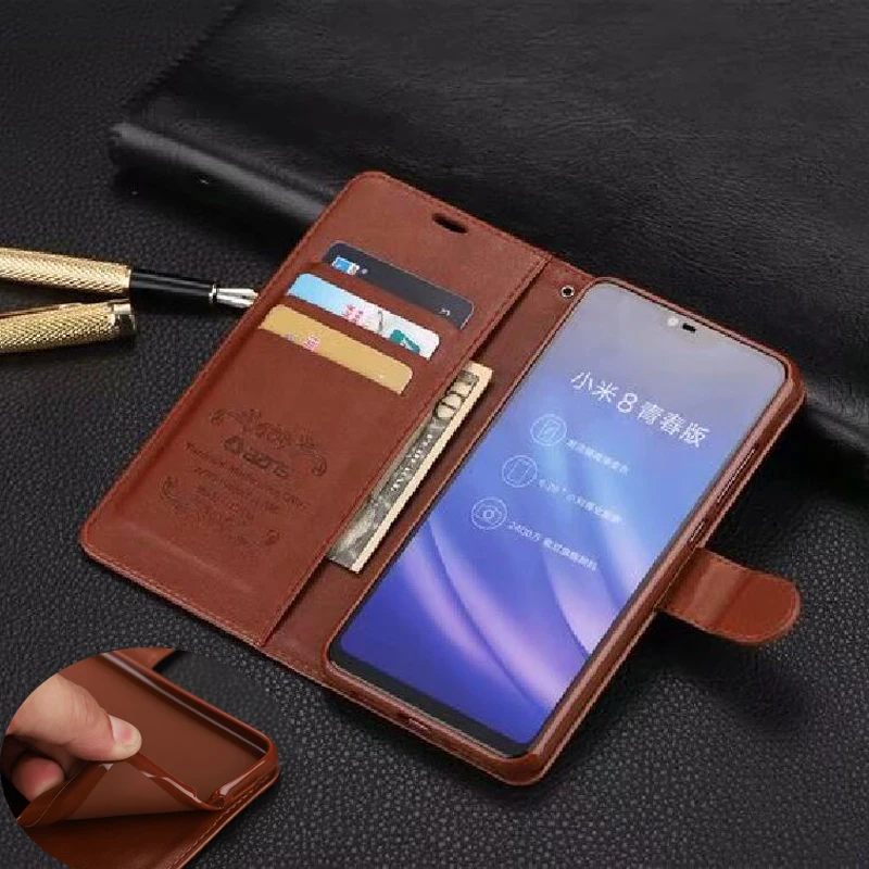 Чехол книжка из искусственной кожи для Xiaomi Mi 8 9 Lite Mi9 xiaomi 10 Pro|Чехлы-портмоне| |