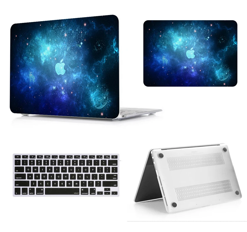 For MacBook 13 Tuoch Bar A1706 A1708 Hard Case Cover+Keyboard Cover+Screen protector+Dust Plugs 15 Touchbar A1707 | Компьютеры и офис