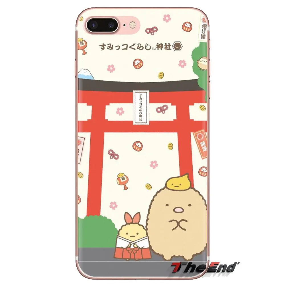 For LG Spirit Motorola Moto X4 E4 E5 G5 G5S G6 Z Z2 Z3 G2 G3 C Play Plus Mini sumikko gurashi Art wallpaper Silicone Shell Cover |