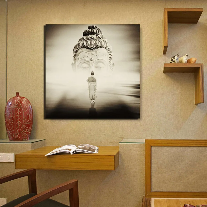 Переход к Будде Холст Картина Печать Гостиная Украшение дома Современное