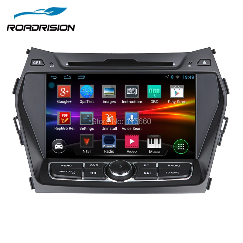 RoadRision автомобильный dvd плеер Android 6 0 GPS для Hyundai IX45/Santa Fe 2013 2014 Авто Радио Стерео