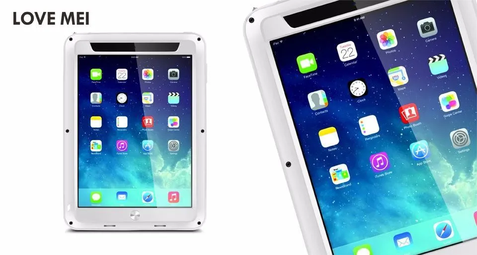 Love Mei защитный чехол водонепроницаемый чехол для iPad Mini 1 2 3 retina Fundas корпус Защита от воды/грязи/ударов/дождя для iPad Mini3