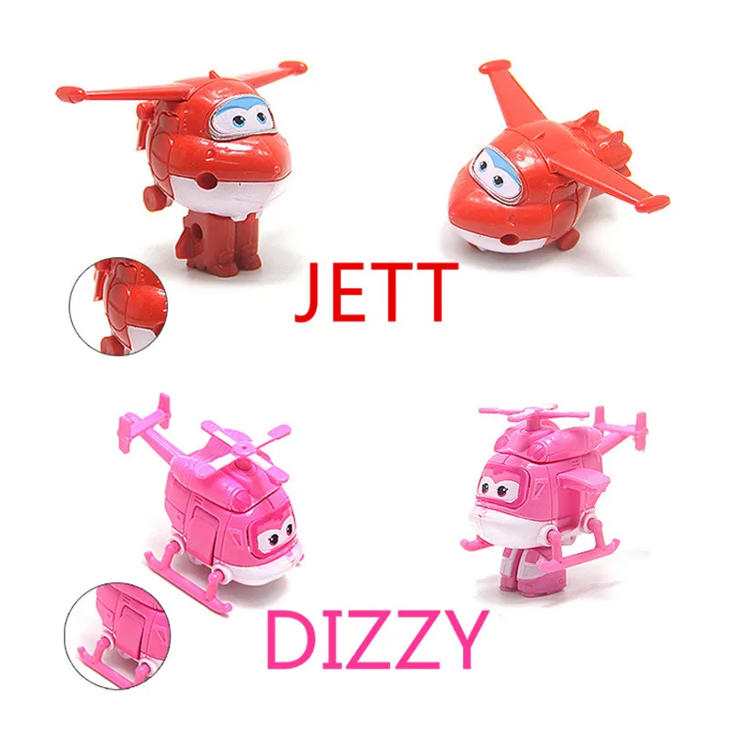 8 шт./лот мини самолет Super Wings робот экшн-Фигурки игрушки Супер Крылья трансформер