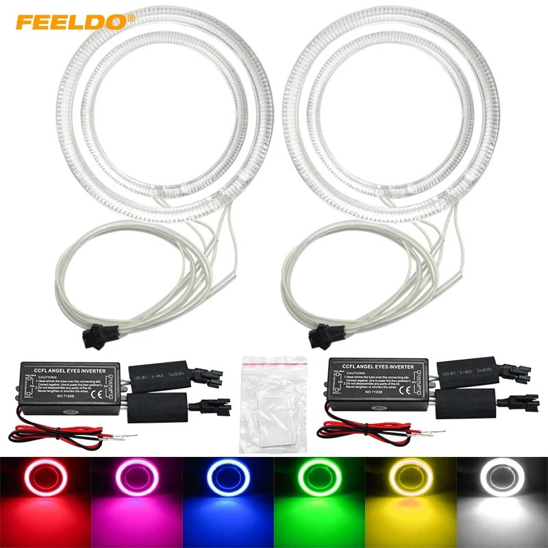 

FEELDO 1Set Car DRL CCFL Angel Eyes Light Halo Rings Kits For BMW E92 Car Styling Headlight White #FD-4847