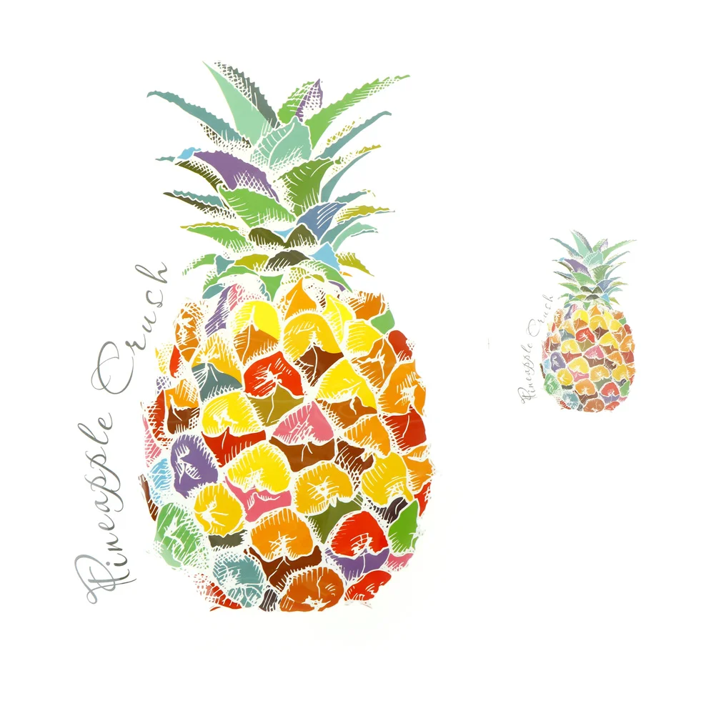 Ананас Фрукты патчи Патч наклейки на ткань для детей передачи DIY украшения