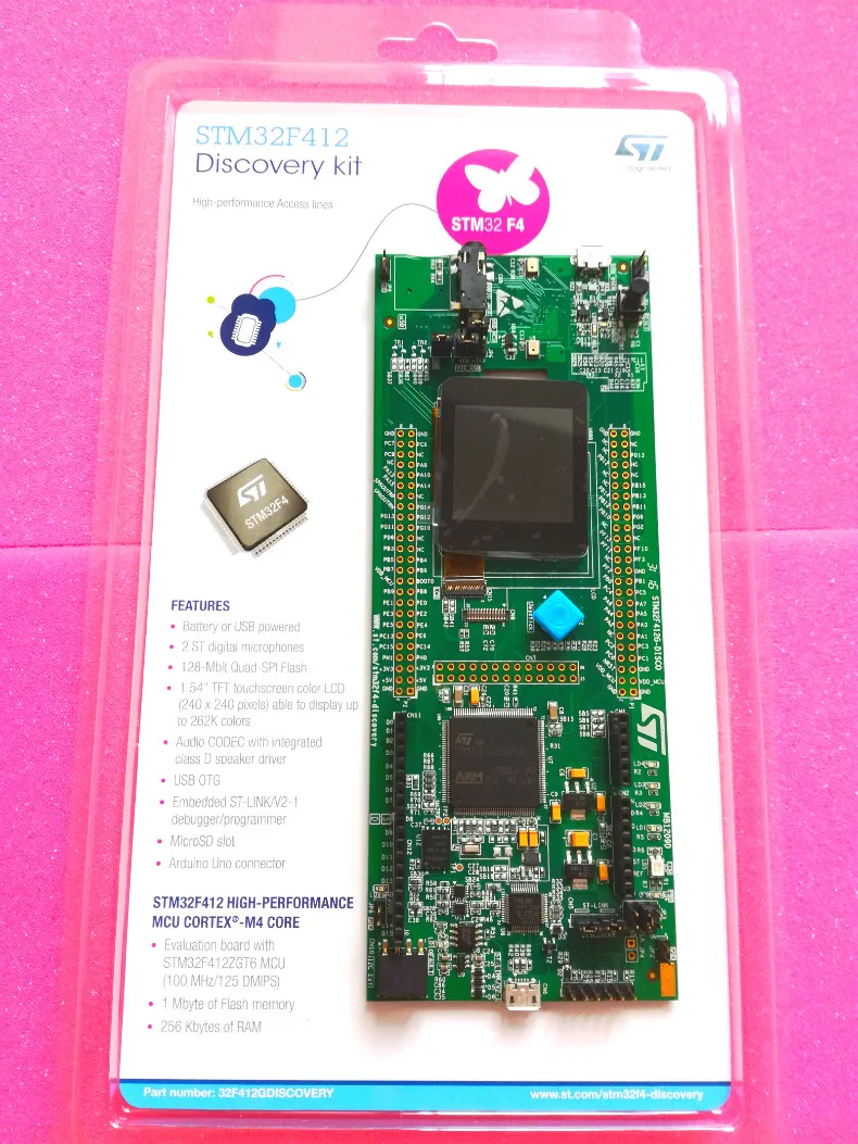 

STM32F412G-DISCO ARM 16/32-BITS MICROS development board