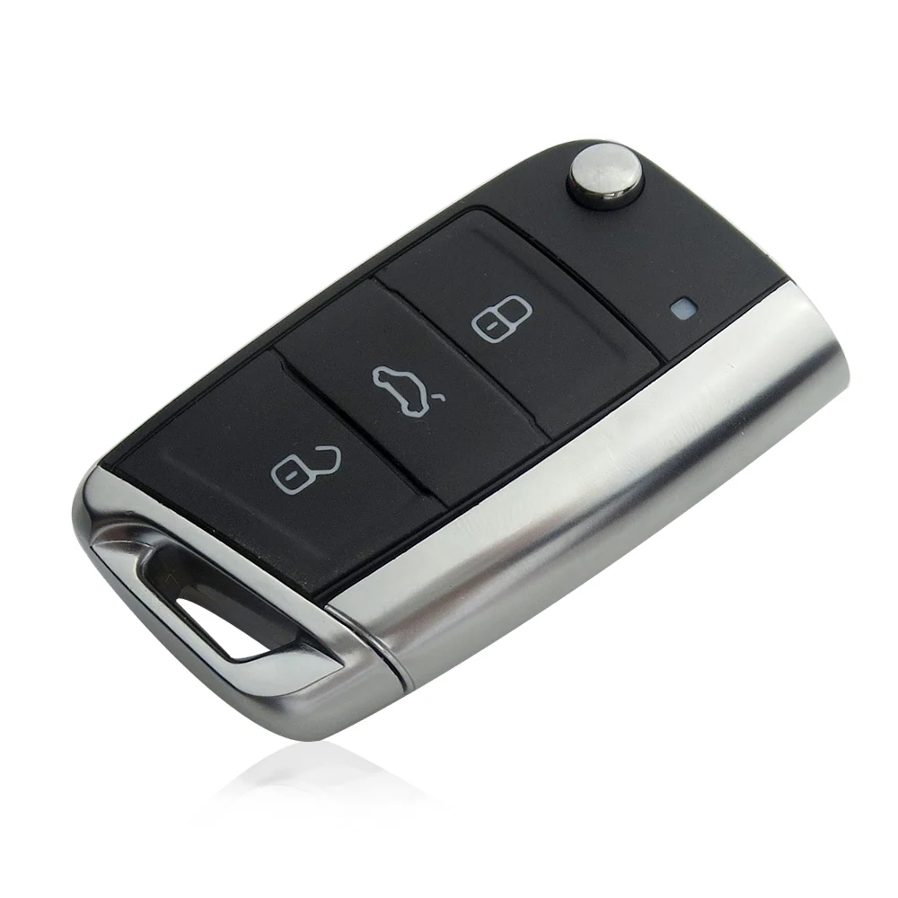 Keyecu 3 кнопочный модифицированный складной флип-чехол для VW Golf 7 GTI MK7 Skoda Octavia A7 Seat |