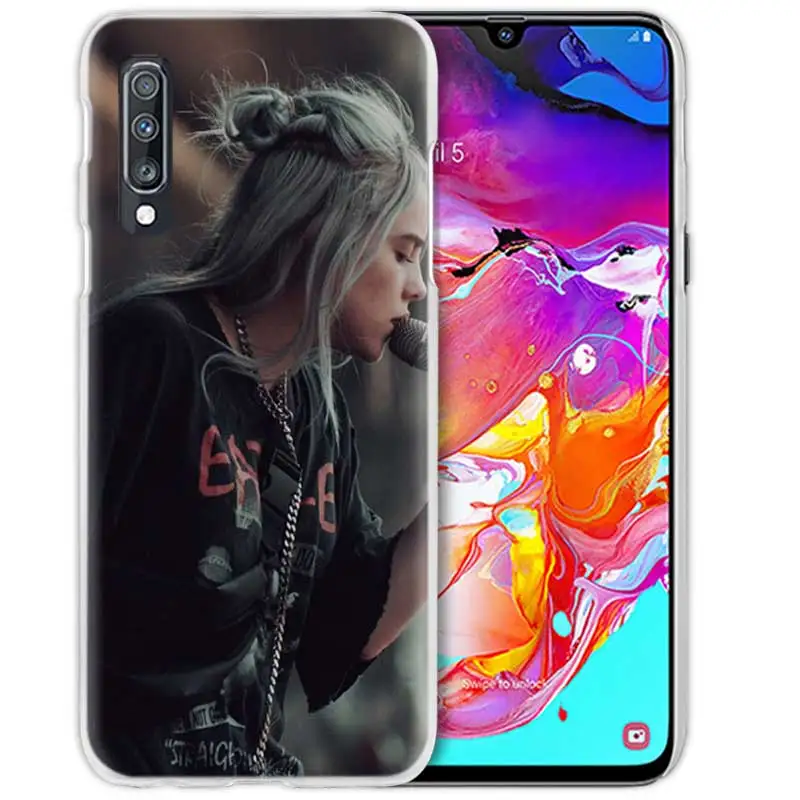 Billie Eilish музыка певица чехол для samsung Galaxy M40 A50 A80 A70 A60 A40 A30 A20e A10 J4 J6 плюс J8 жесткий чехол из ПК для телефона