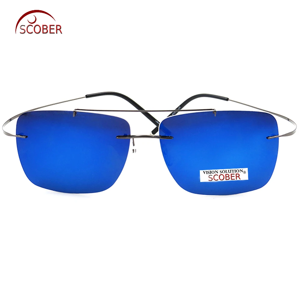 Новинка 2019 распродажа = поляризованные солнцезащитные очки без оправы с двойным