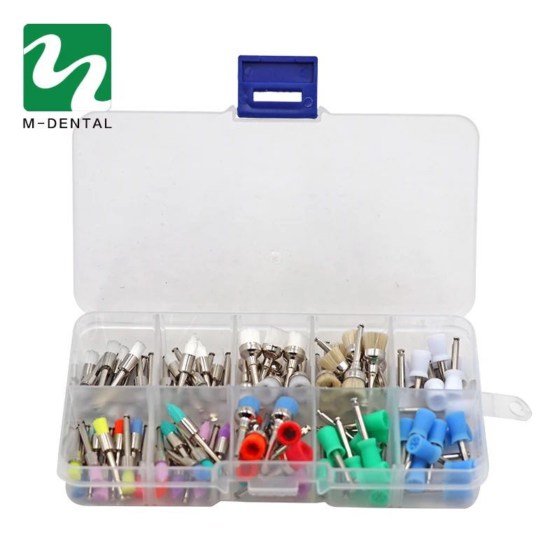 100 шт./пакет зубная полировальная щетка проротическая резиновая чашка защелка