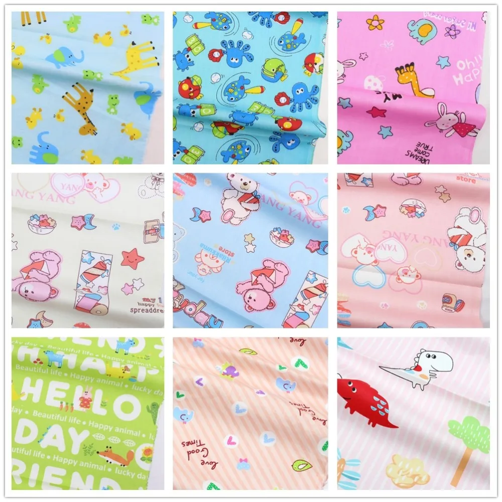 В подводный мир с героями мультфильмов хлопчатобумажная ткань вискозой дети как