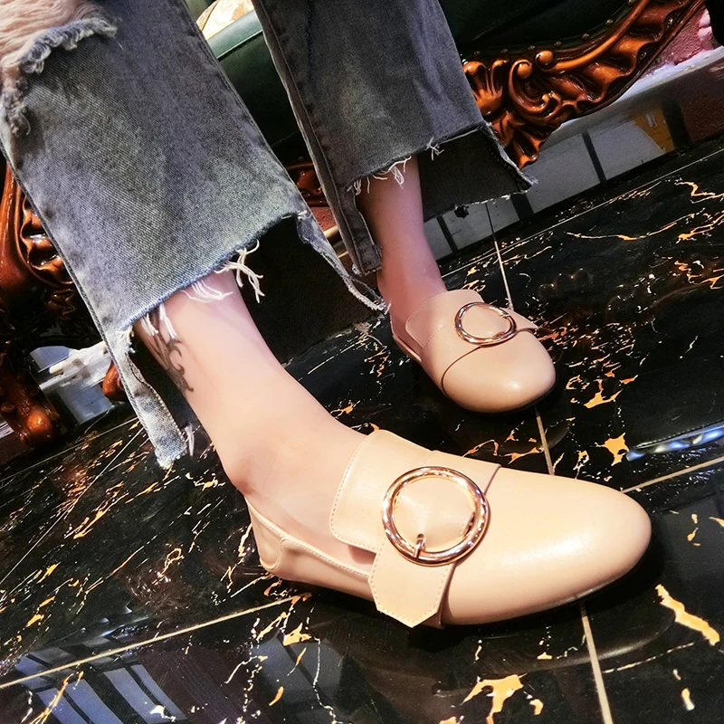 2017 Ранняя осень плоская металлическая круглая пряжка наборы ноги женская