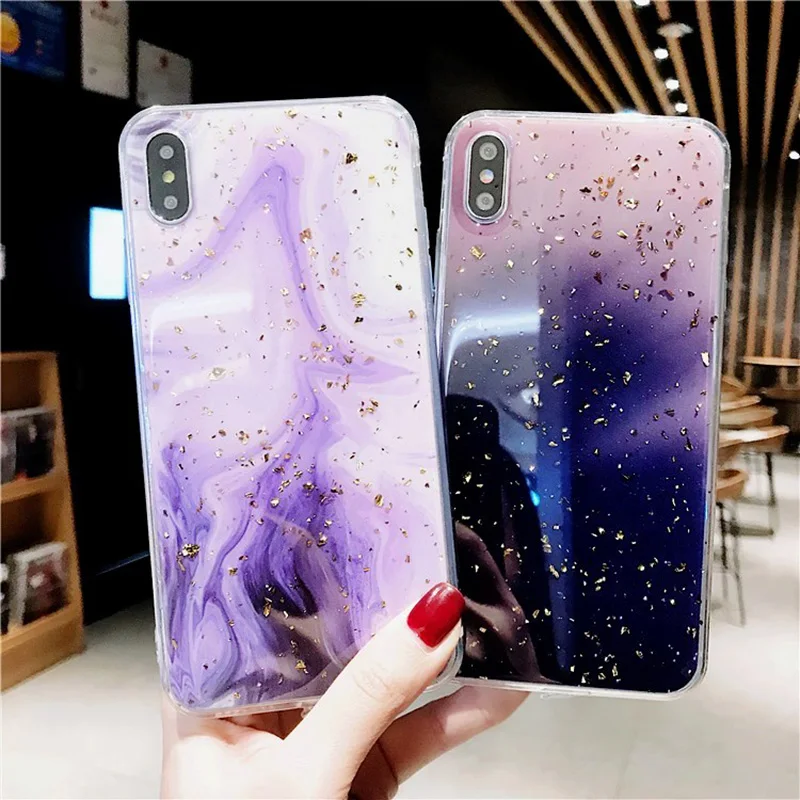 Чехлы LOVECOM с градиентным цветным мрамором для iPhone 11 Pro Max XS XR X 6 6S 7 8 Plus мягкая задняя