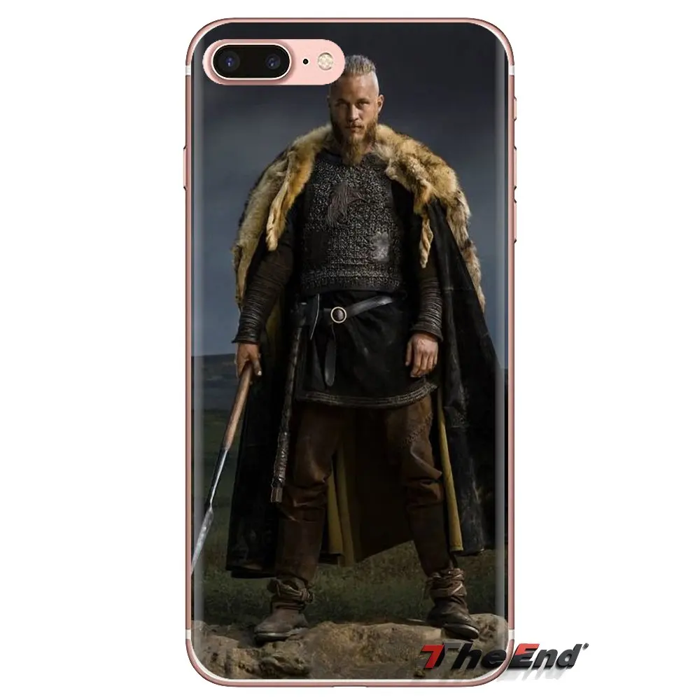 Soft Transparent Case Cover For Samsung Galaxy S3 S4 S5 Mini S6 S7 Edge S8 S9 S10 Plus Note 3 4 5 8 9 TV Ragnar Lothbrok Vikings |