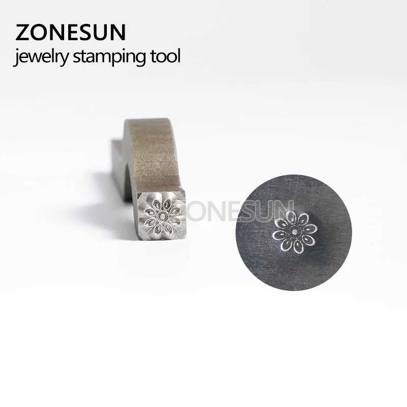 ZONESUN твердость регулируемые украшения пряжки Mark хит Stamp Tool кольцо браслет серьги стальной пробойник форма для выпечки